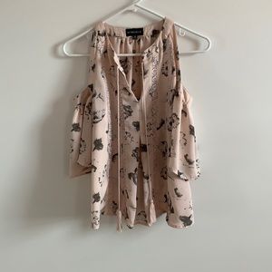 juniors cold shoulder top